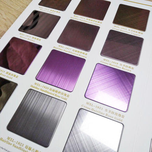 Εφαρμογή χρωματιστών φύλλων από ανοξείδωτο χάλυβα σε υψηλής ποιότητας κτίρια