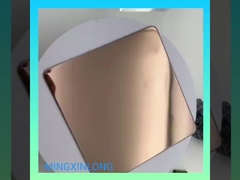 καθρέφτης αρχαίος καφές χρυσό χρώμα φύλλα από ανοξείδωτο χάλυβα για διακόσμηση