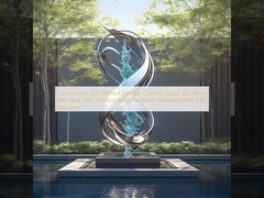 Προσαρμοσμένο 304 βαμμένο σε σκόνη επίχρισμα γλυπτό 3D γυαλί γυαλί 316L ανοξείδωτο χάλυβα κατασκευαστές γλυπτά για εξωτερικούς χώρους