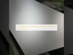 Ανθεκτικό στις γρατσουνιές έγχρωμο φύλλο από ανοξείδωτο χάλυβα PVD | Διαρκείας