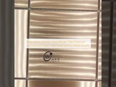 Μαύρο ματ από ανοξείδωτο χάλυβα Mosaic Tiles Fireproof Commercial Project Panel Wall Factory Direct Supply