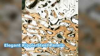 Πάνελ ασημί καθρέφτη Ripple Steel