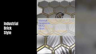 Λωρίδες μωσαϊκού από τούβλα βιομηχανικού στυλ