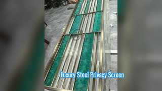 Μοντέρνα Ατσάλινο Διαχωριστικό Δωματίου Πολυτελής οθόνη απορρήτου