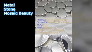 Μοναδικό σχέδιο μωσαϊκού από μεταλλική πέτρα