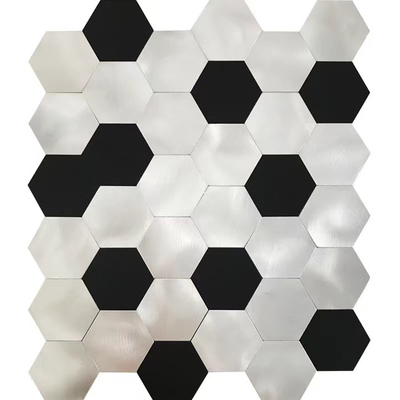 Το μωσαϊκό αλουμινίου Hexago μετάλλων δόνησης κεραμώνει αντιοξειδωτικό 12*12in