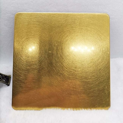 JIS304 χρυσό Hairline χρωματισμένο φύλλο 3mm ανοξείδωτου