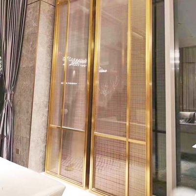 Καλή τιμή W450mm H2800mm εσωτερικό ανοξείδωτου οθόνης Hairline επιτροπών μετάλλων χωρισμάτων διακοσμητικό σε απευθείας σύνδεση