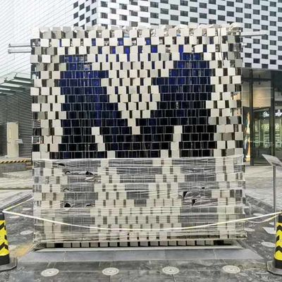 Καλή τιμή ODM Splend 304 διακοσμητικά σχεδιασμένα γλυπτά από ανοξείδωτο χάλυβα σχήμα γράμματος M Εξωτερική αυλή Τέχνη ζωγραφική Χρωματιστές γλυπτές σε απευθείας σύνδεση