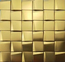 Καλή τιμή το τρισδιάστατο τραπεζοειδές μωσαϊκό ανοξείδωτου 48 κεραμώνει τη διακόσμηση κουζινών 293×293mm σε απευθείας σύνδεση