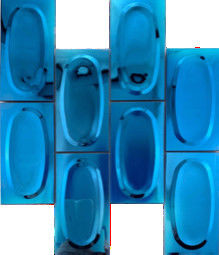 Καλή τιμή Τρισδιάστατος κυκλικός τοίχος υποβάθρου εστιατορίων κεραμιδιών μωσαϊκών ανοξείδωτου σε απευθείας σύνδεση