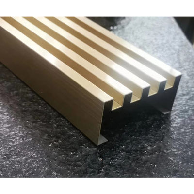 Καλή τιμή 304 Ροζ Χρυσό Χρώμα Χάλκινος Δονητικός Αρχαίος Τυποποιημένος Σιδηρουργικός Τρίμ για τοίχο σε απευθείας σύνδεση