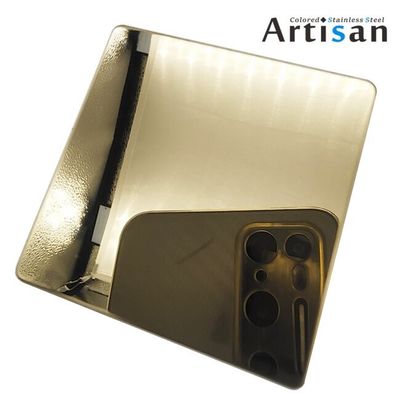 Καλή τιμή Χρυσός 201j1j2 Χρώμα φύλλα από ανοξείδωτο χάλυβα καθρέφτης Τελειωμένα φύλλα από ανοξείδωτο χάλυβα PVD επικαλυμμένα για ανελκυστήρα σε απευθείας σύνδεση