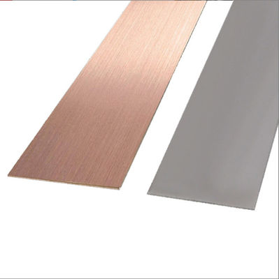 Καλή τιμή Προσαρμοσμένο Rose Gold Beadblasted 304 Stainless Steel Skirting Baseboard για ξενοδοχείο σε απευθείας σύνδεση