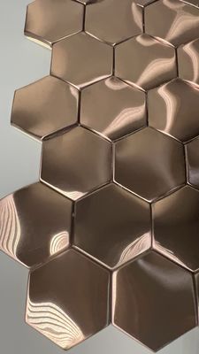 Καλή τιμή Ενσωματωμένος χώρος 8k καθρέφτης από ανοξείδωτο χάλυβα πάχος φύλλου 1mm Ρόζ χρυσό σε απευθείας σύνδεση