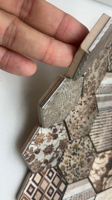 Καλή τιμή Χρυσό Μοζαϊκά από ανοξείδωτο χάλυβα Μοζαϊκά με σχήμα μεταλλικό πλακάκι για εσωτερικό τοίχο σε απευθείας σύνδεση