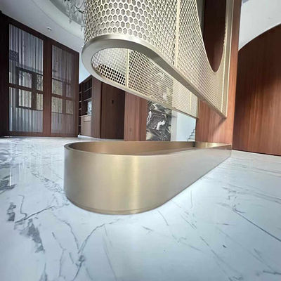 Καλή τιμή Αρχαίο χρώμα 304 Ροζ Χρυσό Σατέν Ξυρισμένο Hairline Λέιζερ Ατσάλι σε απευθείας σύνδεση