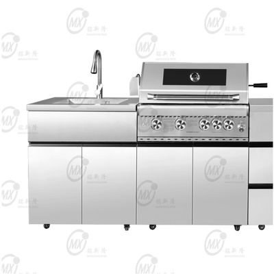 Καλή τιμή Δυαδική λειτουργία Ατσάλι Barbecue Φούρνος Βίλα Εξωτερική Αυλή Κουζίνα Μεταλλικά ντουλάπια προβολής σε απευθείας σύνδεση