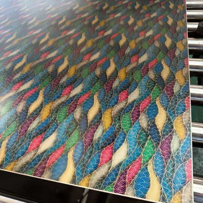 Καλή τιμή Νέο σχεδιασμό πολύχρωμο έργο μηχανικής διακόσμηση ανοξείδωτο χάλυβα αρχαίο φινίρισμα πάνελ ανοξείδωτο χάλυβα τραυματισμένο φύλλο σε απευθείας σύνδεση