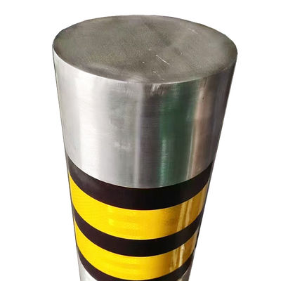 Καλή τιμή Silver Finished Outdoor Hairline Brushed Stainless Steel Bollard For Street Projects With Flash Light σε απευθείας σύνδεση