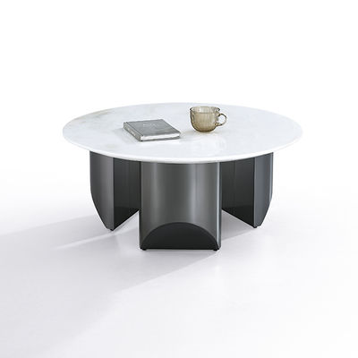 Καλή τιμή Τραπεζάκι καφέ από τεχνητή πέτρα OEM με μαύρο χρώμα και ανοξείδωτο ατσάλι σε απευθείας σύνδεση