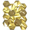 Τα ενάντια στη φθορά Hexagon κεραμίδια μωσαϊκών ανοξείδωτου αυξήθηκαν χρυσός σάπφειρος μπλε JIS