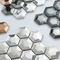 Χρυσά ασημένια μαύρα κεραμίδια τρισδιάστατο Hexagon Rustproof AISI μωσαϊκών ανοξείδωτου καθρεφτών