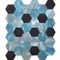Hexagon μετάλλων κεραμίδια 48 X 48MM τοίχων μωσαϊκών διακοσμητικά γραπτός μικτός