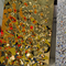 ο καθρέφτης κυψελωτής επιτροπής αργιλίου 25mm 30MM αποτυπώνει τη χρυσή ασημένια μαύρη επιτροπή τοίχων Cyclinder ανοξείδωτου κυματισμών νερού σε ανάγλυφο