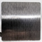 SS430 Hairline μαύρο φύλλο PVD ανοξείδωτου χρώματος σατέν που ντύνεται