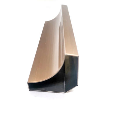 Καλή τιμή Οι τοξοειδείς λουρίδες περιποίησης ανοξείδωτου αυξήθηκαν χρυσό Hairline 10mm 40mm σε απευθείας σύνδεση