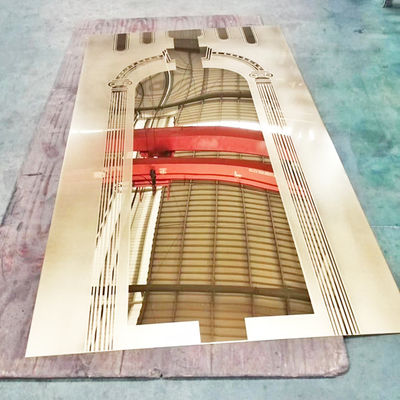 Καλή τιμή Κλασσικό φύλλο ανοξείδωτου χρώματος καθρεφτών ύφους μερικό ανατιναγμένο χάντρα χαραγμένο σε απευθείας σύνδεση