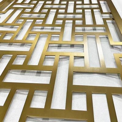 Καλή τιμή Μαύρος παλαιός αυξήθηκε χρυσό Hairline βουρτσισμένο NO4 δωμάτιο χωρισμάτων οθόνης ανοξείδωτου χαλκού εκλεκτής ποιότητας ιδιωτικό διαστημικό που διαιρέθηκε σε απευθείας σύνδεση