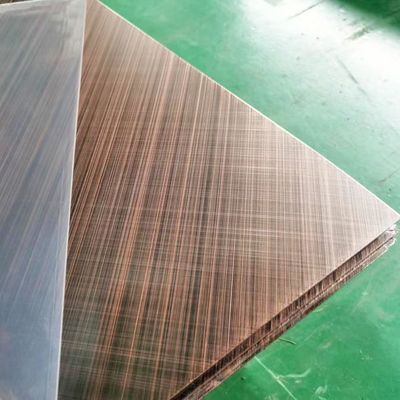 Ποιότητα Διαγώνιο Hairline παλαιό φύλλο ανοξείδωτου χρώματος χαλκού για το εσωτερικό σχέδιο εργοστάσιο