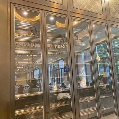 Καλή τιμή Rustproof γραφεία κρασιού ανοξείδωτου SUS201 με την πόρτα PVD γυαλιού που ντύνεται σε απευθείας σύνδεση