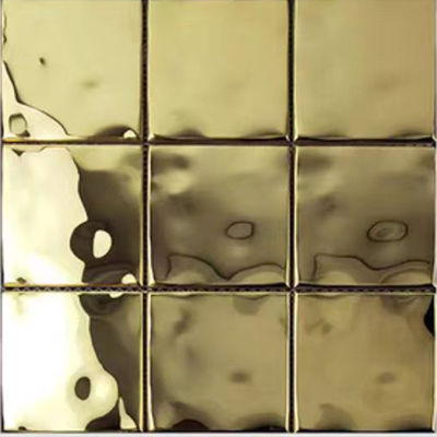 Καλή τιμή Η τέχνη SUS προσωποποίησε το ζωηρόχρωμο εστιατόριο καθιστικών διακοσμήσεων κεραμιδιών τοίχων μωσαϊκών ανοξείδωτου σχεδίων κυμάτων νερού σε απευθείας σύνδεση