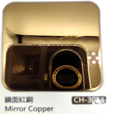 Καλή τιμή Το χρωματισμένο πιάτο ανοξείδωτου με τον καθρέφτη τελειώνει τον κόκκινο χαλκό 8k στα πολλαπλάσια χρώματα για τη διακόσμηση σε απευθείας σύνδεση