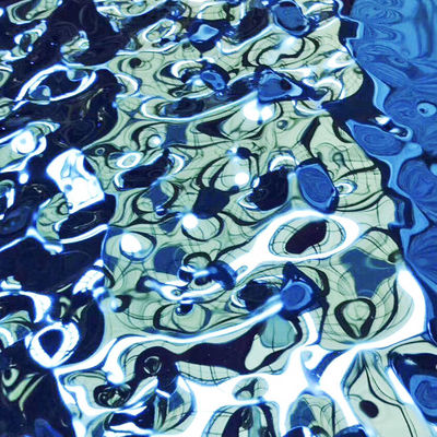 316L καθρέφτης 8K σαφείρι μπλε χρώμα χαλύβδινο φύλλο από ανοξείδωτο χάλυβα για διακόσμηση μελιού σάντουιτς πάνελ