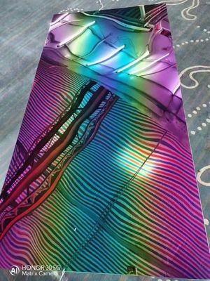 Καλή τιμή Πολυχρωματιστά Rainbow Mirror Art Χρωματιστό φύλλο από ανοξείδωτο χάλυβα 3,0 mm Για διακόσμηση σε απευθείας σύνδεση