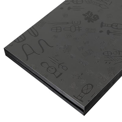 Καλή τιμή 304 Σκοτεινό μαύρο χρώμα γράμματα χαρακτική χάρτα εκρηκτικό ροζ χρυσό φύλλο από ανοξείδωτο χάλυβα για πάνελ ντουλάπι σε απευθείας σύνδεση