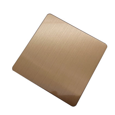 Καλή τιμή Σκηνή μαλλιών Ανθόκιο γυαλισμένο χρώμα καφέ 1 mm πάχος 304 ή 201 ανοξείδωτο χάλυβα σε απευθείας σύνδεση