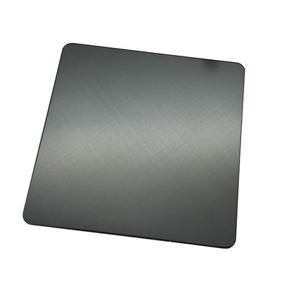 Καλή τιμή Υπερ-μαύρα φύλλα από ανοξείδωτο χάλυβα 45 Cross Hairline Τελειωμένα 304 Χρώματα Ατσάλινα φύλλα PVD επικαλυμμένα για ντουλάπι σε απευθείας σύνδεση