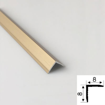 Καλή τιμή 304 Προσαρμοσμένο σχήμα V χρυσαφένιο χρώμα hairline βουρτσισμένο ατσάλι 201 ατσάλινο πλακάκι Edge Trim για τοίχο σε απευθείας σύνδεση