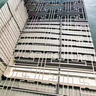 Καλή τιμή Ασημένιο λαμπερό χρώμα 316L Ατσάλινα χαραγμένα πάνελ για διακόσμηση ξενοδοχείων σε απευθείας σύνδεση