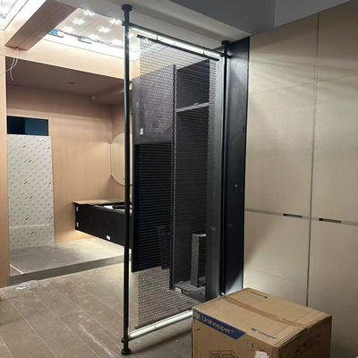 Καλή τιμή 304 μαύρο χρώμα καθρέφτης hairline ανοξείδωτο χάλυβα μεταλλική οθόνη διαχωρισμού χώρου διαχωριστή για εσωτερική διακόσμηση σε απευθείας σύνδεση