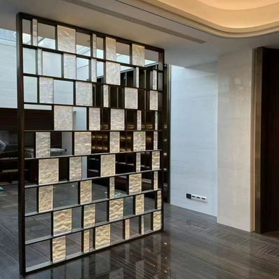 Καλή τιμή 304 Χρυσό Ροζ Κεραμίδι Χρώμα Βούρτσισε Ματ Λέιζερ Κούφιο Χάλυβα Χάλυβα Χάλυβα Διαχωριστικό Δωμάτιο σε απευθείας σύνδεση