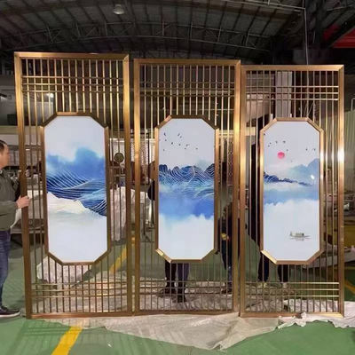 Καλή τιμή Μεταλλικό μοντέρνο σχεδιασμό hairline από ανοξείδωτο χάλυβα ιδιωτικό διαμέρισμα οθόνη σαλόνι σε απευθείας σύνδεση