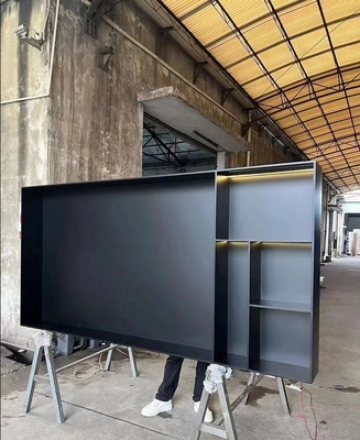 304 Μαύρο από ανοξείδωτο χάλυβα μεταλλικά ντουλάπια για την αποθήκευση και την προβολή κρασιού στο σπίτι και στο εμπόριο