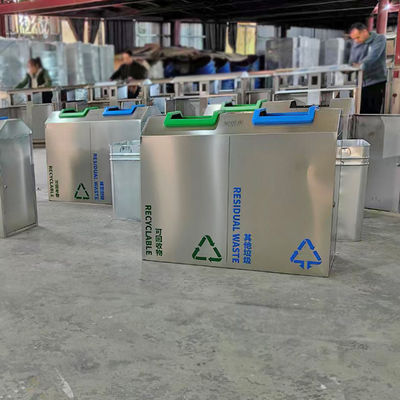 Καλή τιμή Ασημένιο χρώμα επικαλυμμένο 316L Προσαρμοσμένα προϊόντα σκουπιδοτενεκέ από ανοξείδωτο χάλυβα σε απευθείας σύνδεση