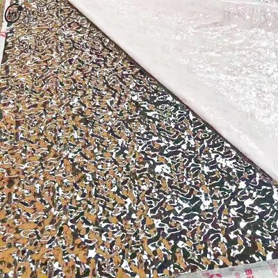 Καλή τιμή Σκεπή KTV 304 Μεγάλο σχιστόλιθο νερού κυματισμένο εμβολισμένο καθρέφτη 8k διακόσμηση φύλλο από ανοξείδωτο χάλυβα σε απευθείας σύνδεση